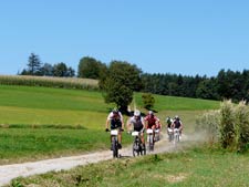 Mountainbike Rennen durch Ransdorf