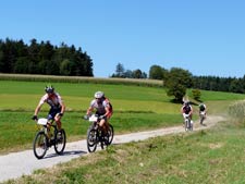 Mountainbike Rennen durch Ransdorf