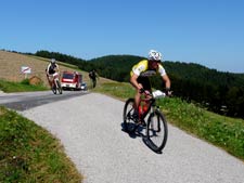 Mountainbike Rennen durch Ransdorf