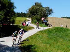 Mountainbike Rennen durch Ransdorf