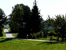 Mountainbike Rennen durch Ransdorf