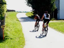 Mountainbike Rennen durch Ransdorf