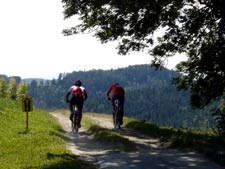 Mountainbike Rennen durch Ransdorf
